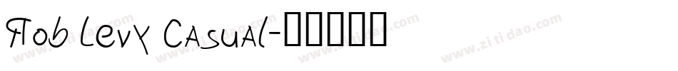 Rob Levy Casual字体转换